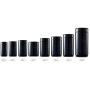 Snow Diamond 200ml (7 fl oz) Black Violet violet Glass Wide Mouth Screw Top Jar Premium UV Protected Storage and Smell Proof Herb Container (1, 200ml)