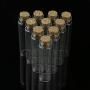 10pcs 0.5mL/1mL/2mL/20mL Transparent Mini Glass Wish Bottle Vial with Cork Stopper Storage Pendant