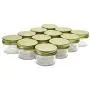 Bouteilles en verre North Mountain Supply - 12 bouteilles de 4 oz (120 ml) - Avec couvercles métalliques de sécurité dorés – Lot de 12
