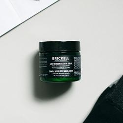 Brickell Mens Smooth Brushless Shave Cream for Men, Natural and Organic Smooth Shaving Lotion to Fight Nicks, Cuts and Razor Burn, 2 Ounce, Unscented