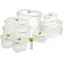 Lasting Freshness Vacuum Seal Food Storage Containers - Deep Freezer Food Sealer - Hand Held Vacuum Food System - Quick Seal Marinator - Rectangle - 19Pc - Green Color Lasting Freshness Vacuum Seal Food Storage Containers - Deep Freezer Food Sealer - Hand Held Vacuum Food System - Quick Seal Marinator - Rectangle - 19Pc - Green Color