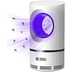 Senca Electric Indoor Mosquito Trap, Mosquito Killer Lamp with USB Power Supply and Adapter, Suction Fan, No Zapper, Child Safe