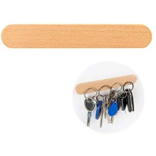 JUSTDOLIFE Magnetischer Schlüsselhalter, schraubenlos, Wandhalterung, Küchenmagnet.