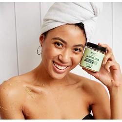 Amire Tea Tree Oil Exfoliating Body and Foot Scrub with Dead Sea Salt, Great for Acne, Dandruff, Athletes Foot, Infused with Argan Oil and Shea Butter to Moisturize