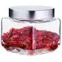 Kitchen Square Glass Sealed Cans With Lid Food Storage Jar Snacks Honey Miscellaneous Grains Tea Milk Powder Bottle (Size : S)