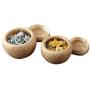 Lorchwise 2 PCS Hand Made Bamboo-Woven Storage Baskets - Mini Storage Jar M