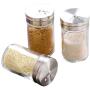 Glass Spice Storage Bottle Shaker Seasoning Jars Bbq Cooking Herbs Container Organizer Kitchen Gadgets Accessories Supplies,Transparent Box