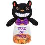 Transer Halloween Candy Box, Happy Halloween Ghost Pumpkin Party Favors Sweets Gift Transparent Storage Case Jar (D)