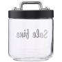 Italo Ottinetti Glass Storage Jars with Hermetic Lid Grey 0.75 Litre Sf, one Size