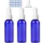 3er Set Kleine Sprühflasche (2 oz) – Premium Kunststoff-Alkohol-Sprühflasche – Mini Sprühflaschen mit Trichter und 24 Etiketten – Dicht, Leicht zu Tragen, Weite Anwendung, Leicht & Tragbar