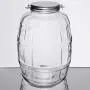 Bocal en verre de 6,35 litres avec couvercle.
