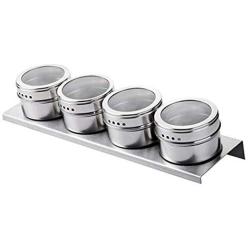 Xigeapg Stainless Steel Seasoning Jar Kitchen Spice Box Barbecue Cruet Pepper Sauce Jar Chili Powder Storage Bottle