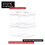 DW?LLZA KITCHEN Airtight Food Storage Containers - Pantry Snacks Kitchen Container, Baking Supplies, 4LB Sugar & Flour Canister - 4 Pc Set All Same Size - Clear Plastic BPA-Free - Keeps Fresh & Dry