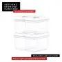 DW?LLZA KITCHEN Airtight Food Storage Containers - Pantry Snacks Kitchen Container, Baking Supplies, 4LB Sugar & Flour Canister - 4 Pc Set All Same Size - Clear Plastic BPA-Free - Keeps Fresh & Dry