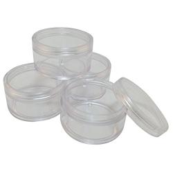 30 gram Clear Storage Cosmetic Plastic Jar (Pack of 5)