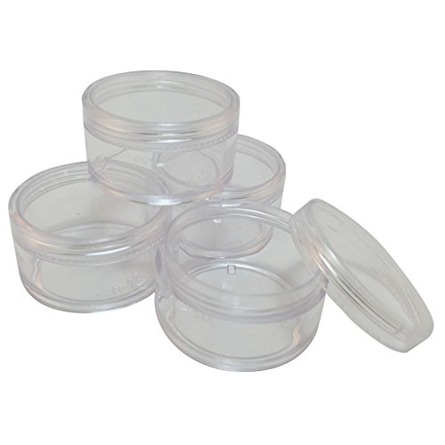 30 gram Clear Storage Cosmetic Plastic Jar (Pack of 10)