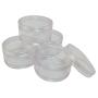 30 gram Clear Storage Cosmetic Plastic Jar (Pack of 10)