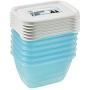 keeeper Freeze Food Box Mia Polar 0,25L Rectangle 6 Pieces, Polypropylene, Blue, 10.5 x 7.5 x 6 cm