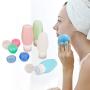 GESPERT 3oz Silicone Travel Sized Squeeze Bottle TSA Approved Leak Proof for Toiletries Shampoo Lotion, Small Cream Jar Cosmetic Container (8 Pack Travel Accessories Set)