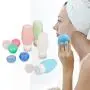 GESPERT 3oz Silicone Travel Sized Squeeze Bottle TSA Approved Leak Proof for Toiletries Shampoo Lotion, Small Cream Jar Cosmetic Container (8 Pack Travel Accessories Set)