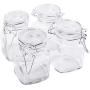 4pc Glass Mini Mason Jars Canisters Kitchen Storage Wedding Decoration Supplies