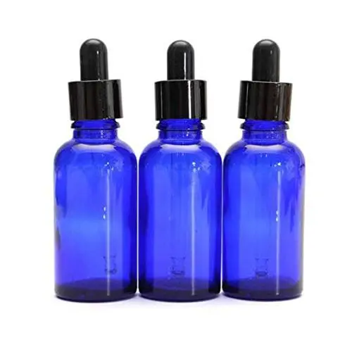 3PCS 30ml/1oz Blue Empty Refillable Glass Essential Oil Dropper Bottles Cosmetic Container Jar Pot Vial Holder with Pipette Eye Dropper for Essential Oil Aromatherapy Elite Fluid 3PCS 30ml/1oz Blue Empty Refillable Glass Essential Oil Dropper Bottles Cosmetic Container Jar Pot Vial Holder with Pipette Eye Dropper for Essential Oil Aromatherapy Elite Fluid