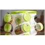 Mini Spice Jars Rotating seasoning jar porous seasoning bottle holder