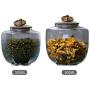 Tea Jar Kitchen Tea Storage Bottles Glass Candy Jars With Cork Lid Spices Sugar Coffee Container Receive Organizer Cans Gadgets A