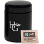 Herb Container - Half Oz Smell Proof Stash Jar (250 ml) Comes with Humidity Pack to Keep Goods Fresh for Months