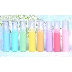 XINGZI 6PCS 30ml Macaron Color Plastic Lotion Pump Bottle Empty Portable Cosmetic Container Makeup Face Cream Facial Cleanser Travel Bottles Emulsion Essential Oil Dispenser (Color Random)