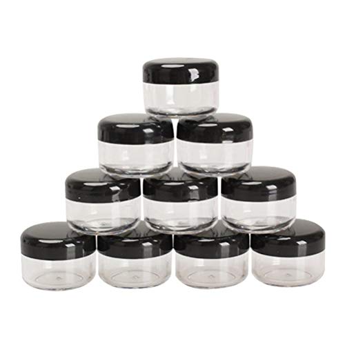 10Pcs 5g/ml Empty Cosmetic Jar Pots Makeup Tool Face Skin Cream Container Refillable Bottles Acrylic