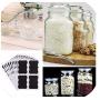 36Pcs Glass Jar Bottle Sticker Kitchen Organizer Labels Chalkboard Blackboard Shape Tag Home Diy Chalk Board Sign Bottle Sticker