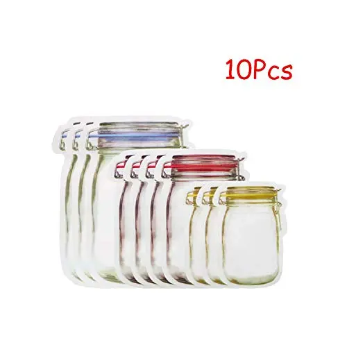 12 Pièces Bouteilles en Verre Mason Sacs Refermables Reutilisables Sacs de Conservation Alimentaire Étanchéifiés pour les Collations et les Sandwiches 12 Pièces Bouteilles en Verre Mason Sacs Refermables Reutilisables Sacs de Conservation Alimentaire Étanchéifiés pour les Collations et les Sandwiches