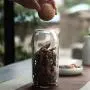 Creative Kitchen Storage Bottles For Bulk Products Jars With Lid Spices Sugar Tea Coffee Glass Container Receive Organizer Cans,M1
