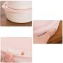 uirend Plastic Storage Box Set - 5PCS Round Storage Jars Microwave Freezer Box Plastic Tubs Fruit Picnic Lunches Meal Prep