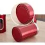 Lorchwise 3 PCS Red Round Stainless Steel Tea Cans Food Storage Jars - Multi-functional Sealed Cans