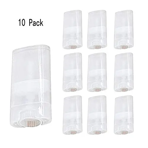 Goege 15 ML Clear Empty Plastic Oval Deodorant Containers Lip Balm Tubes for Lipstick, Crayon,chapstick,homemade Lip Balm,BPA Free (10 Pcs) Goege 15 ML Clear Empty Plastic Oval Deodorant Containers Lip Balm Tubes for Lipstick, Crayon,chapstick,homemade Lip Balm,BPA Free (10 Pcs)