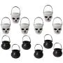 Garneck Halloween Candy Jars, Handheld Candy Buckets, Witch Cauldron Candy Holders for Halloween Party Hanging Props (8 pcs Black) Garneck Halloween Candy Jars, Handheld Candy Buckets, Witch Cauldron Candy Holders for Halloween Party Hanging Props (8 pcs Black)