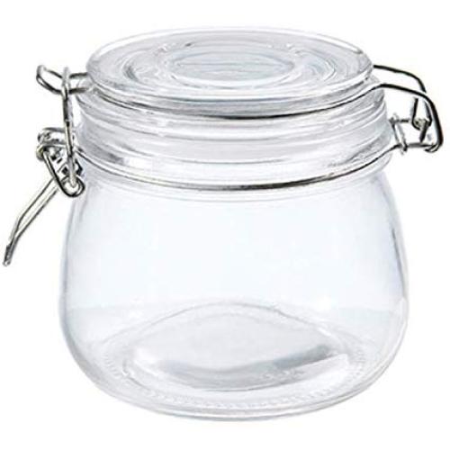 500Ml Sealed Glass Jar Food Storage Bottle Honey Lemon Passion Fruit Bottle Kimchi Jar With Cover Household Small Storage Jar,Clear