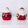 Yagaga Zucker Salz Pfeffer Gewürzbehälter, Weihnachts Keramik Gewürzbehälter Weihnachts Küchen Dekoration, Kreativer Weihnachtsmann Keramik Behälter (Geschenk)