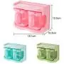 Daliuing Household Storage Containers Spice Jars Kitchenware Sugar Bowl Salt Pot Sugar Container with Lid and Serving Spoons Condiment Jars 9.6cmx7.4cmx11cm Green Daliuing Household Storage Containers Spice Jars Kitchenware Sugar Bowl Salt Pot Sugar Container with Lid and Serving Spoons Condiment Jars 9.6cmx7.4cmx11cm Green