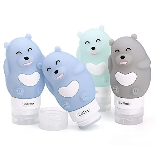 Ensemble de Flacons Silicones Inondés 2,8 oz, Étanchéité, Voyage, Toiletteries, Organisateur de Bagages, Approuvé TSA, Contenants Réutilisables Portables pour Shampoing, Lotion Ensemble de Flacons Silicones Inondés 2,8 oz, Étanchéité, Voyage, Toiletteries, Organisateur de Bagages, Approuvé TSA, Contenants Réutilisables Portables pour Shampoing, Lotion