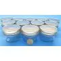 (Set of 12) 4 oz Mason Gläser mit Glatter Oberfläche – Einfach mit Silberfarbenen Sicherheitsknopfverschlüssen Beschriftbar, Regelmausschluss