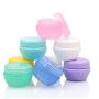 5PCS Refillable Bottles Plastic Empty Makeup Jar Pot Travel Face Cream/Lotion/Cosmetic Container 5g/10g/20g/30g/50g Random Color (Size : 50g)