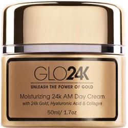 GLO24K Moisturizing Day Cream with 24k Gold, Hyaluronic Acid, Collagen, and Vitamins. For Optimal Hydration!