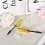 10 Stück 10ml Leere Mascara Tube und Wand, DIY Mascara Behälter mit Verschluss, Eyelash Tubes Flaschen mit Gummidichtungen und Siebtröpfen Set für Rizinusöl (Gold)