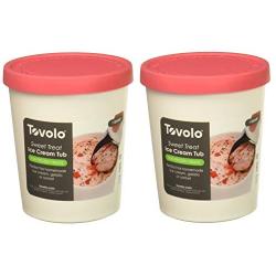 Tovolo Sweet Treats 1 Quart Raspberry Tub, Set of 2