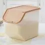 CANAFA Küchen Flip-Deckel Reis Obst Aufbewahrungsbox Zylinder Große Kapazität Trocken Getreide Dispenser