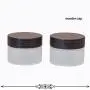 30g/50g Auffüllbare Frostglas-Cremedosen mit Holhlebe und Fächern (50g)