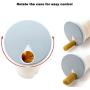 VPOTNT Noodle storage box, whole grains, sealed cans, screw cap, kitchen storage, plastic round, moisture-proof storage tank (Khaki)
